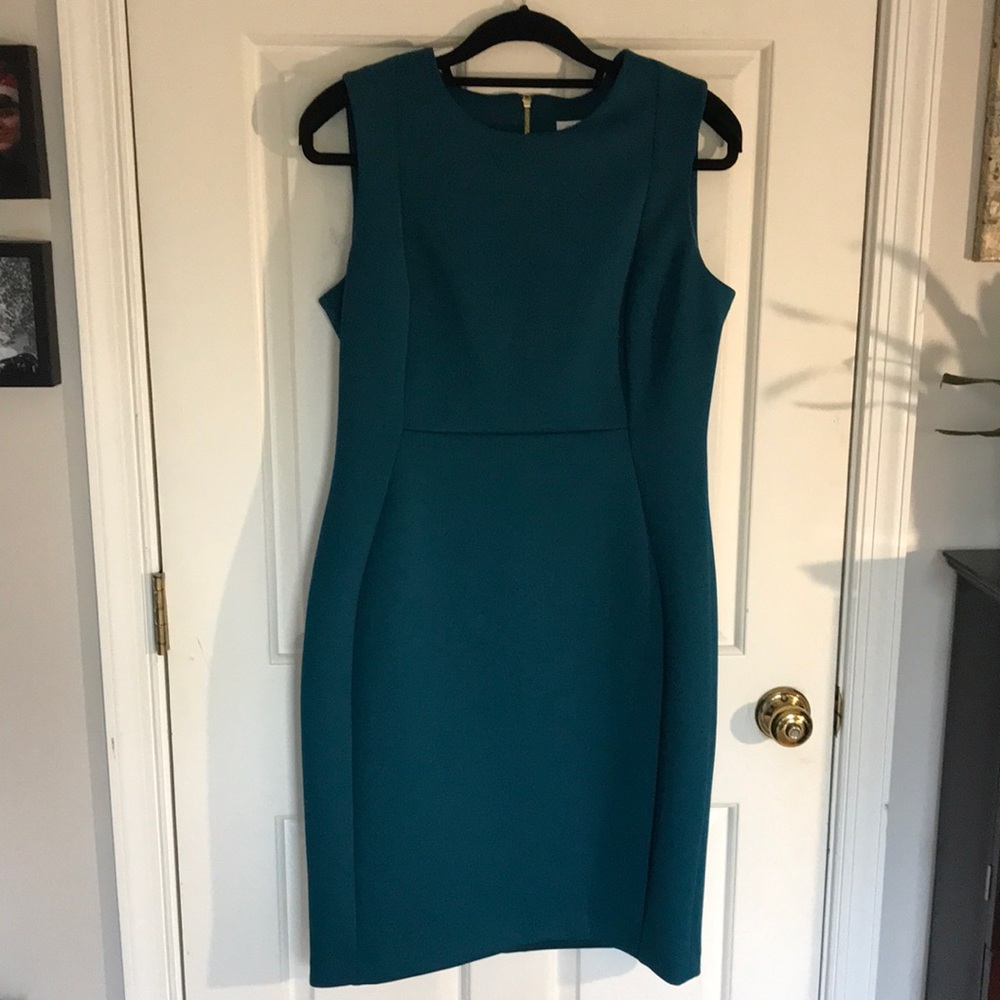 Calvin Klein Teal Sleeveless Dress
